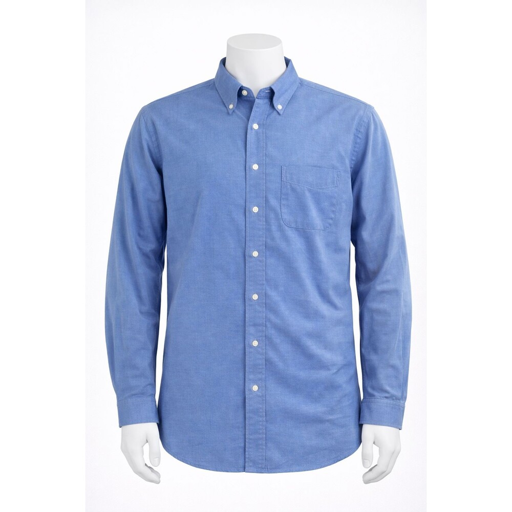 Brooks 346 Men’s Medium Blue Long Sleeve Button Down Shirt 16.5 34/35